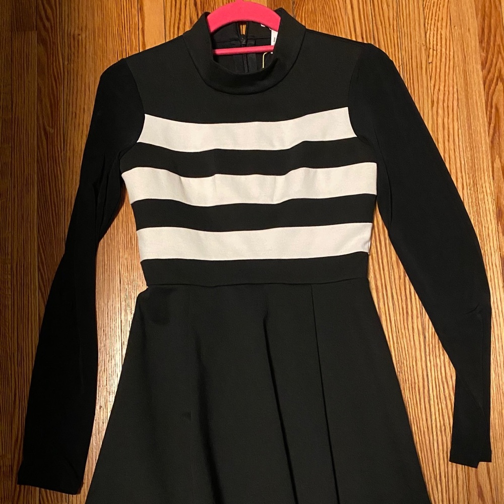 Bcbg Generation pleated mockneck dress